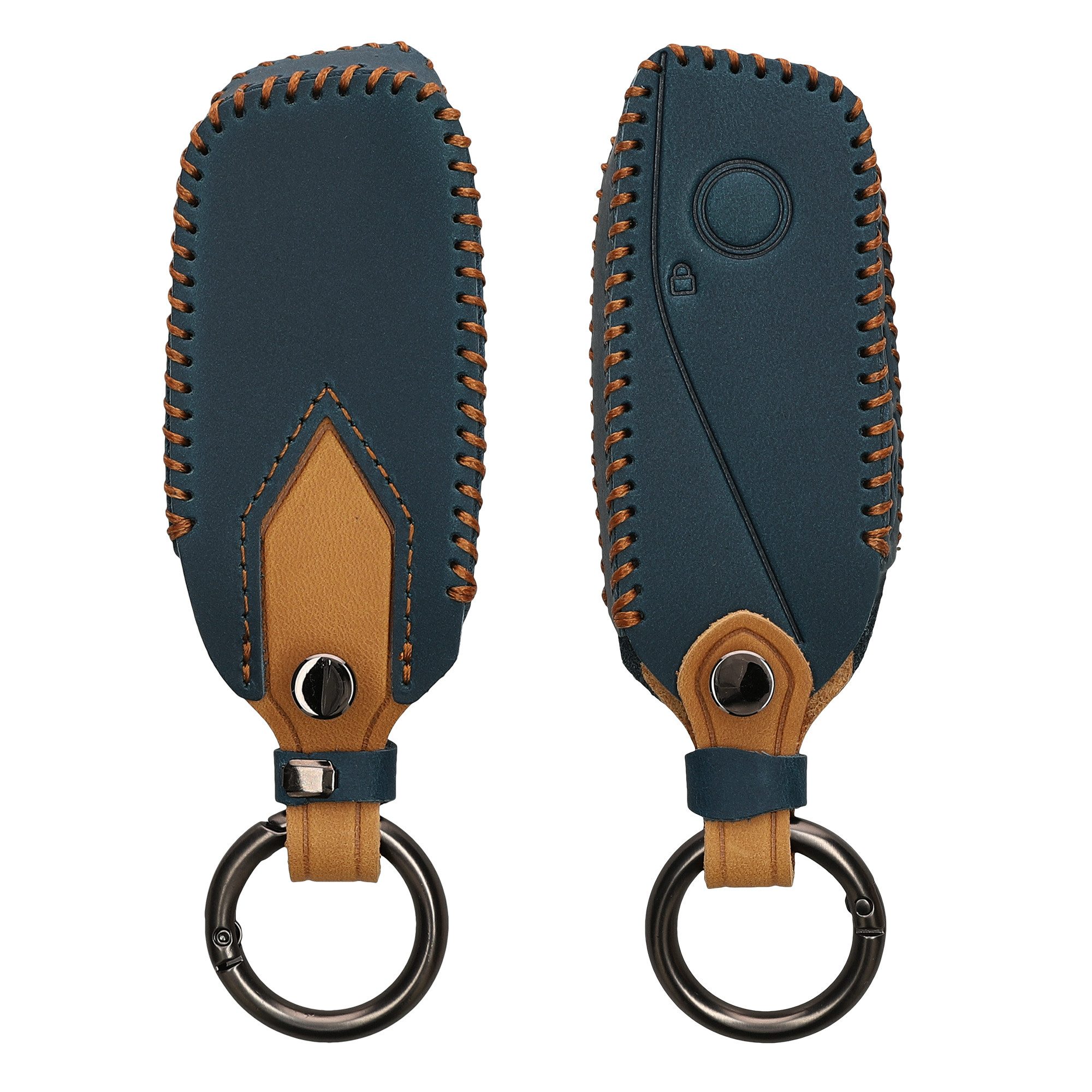 kwmobile Schlüsseltasche Autoschlüssel Kunstleder Hülle für BMW (1-tlg), Schlüsselhülle Schlüssel Case Cover