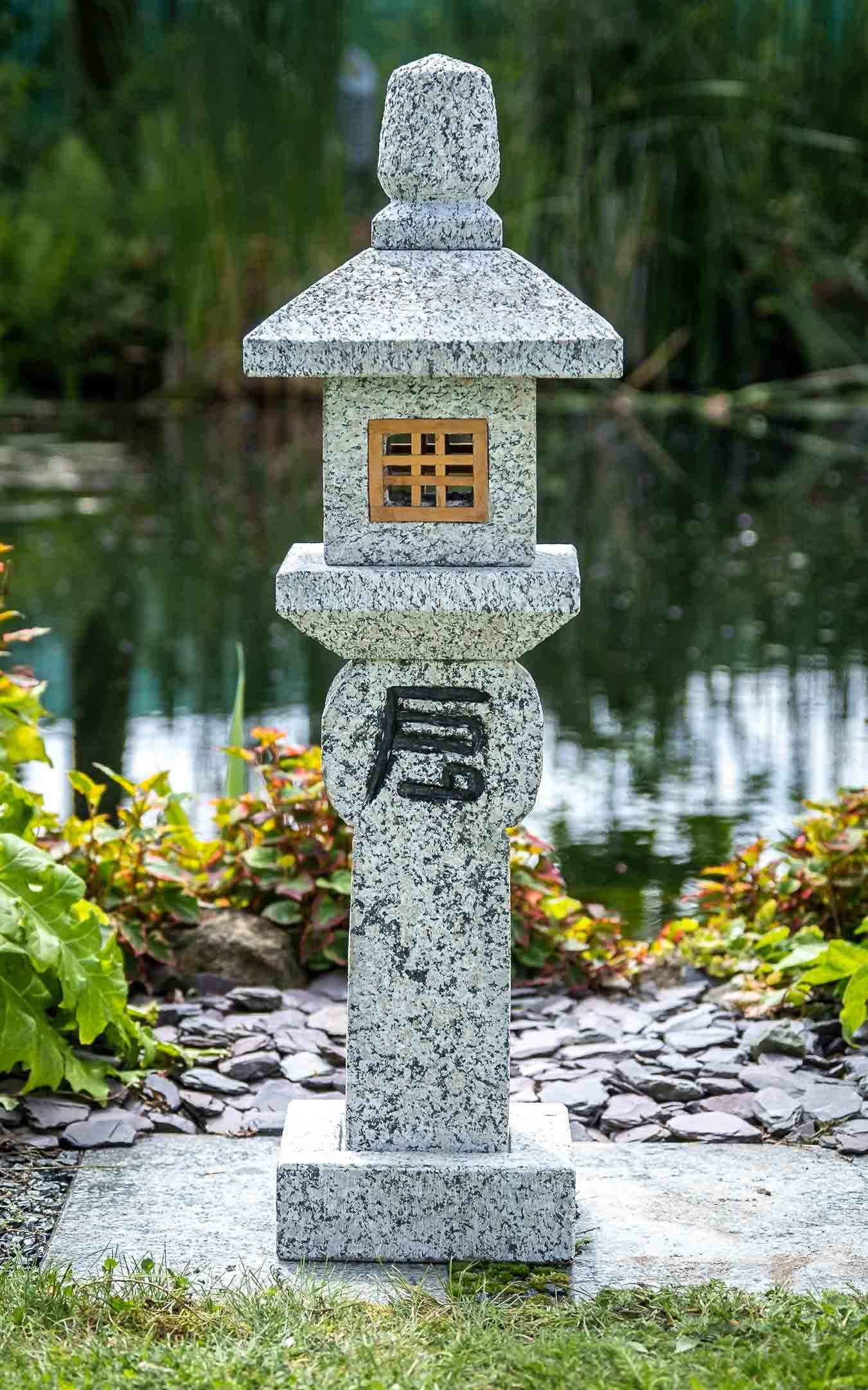 Gartenfigur Igel aus Stein Gartendeko Naturstein Granit 