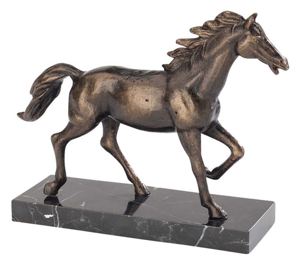 Aubaho Dekofigur Skulptur Pferd 24cm Schreibtisch Statue Eisen Figur antik Stil Horse i