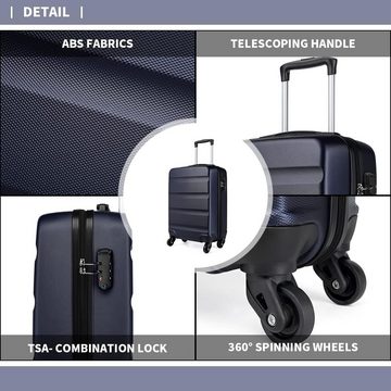 Yokono Kofferset Gepäck-Sets 2 Teilig Handgepäck Set Carry On Luggage, 4 Rollen, Rollkoffer Handgepäck 55x38x20cm mit Rucksack Handgepäck Flugzeug