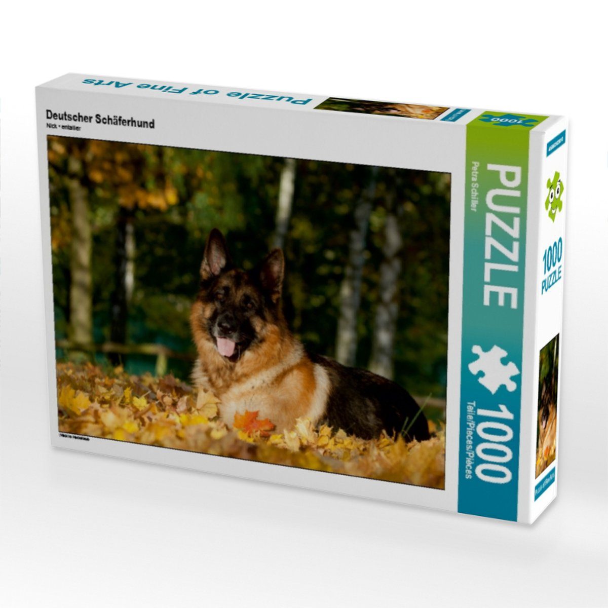 1000 Puzzle 1000 CALVENDO 48 x Teile Puzzleteile Schäferhund Foto-Puzzle Schiller, cm Petra 64 Deutscher von CALVENDO Lege-Größe Bild Puzzle