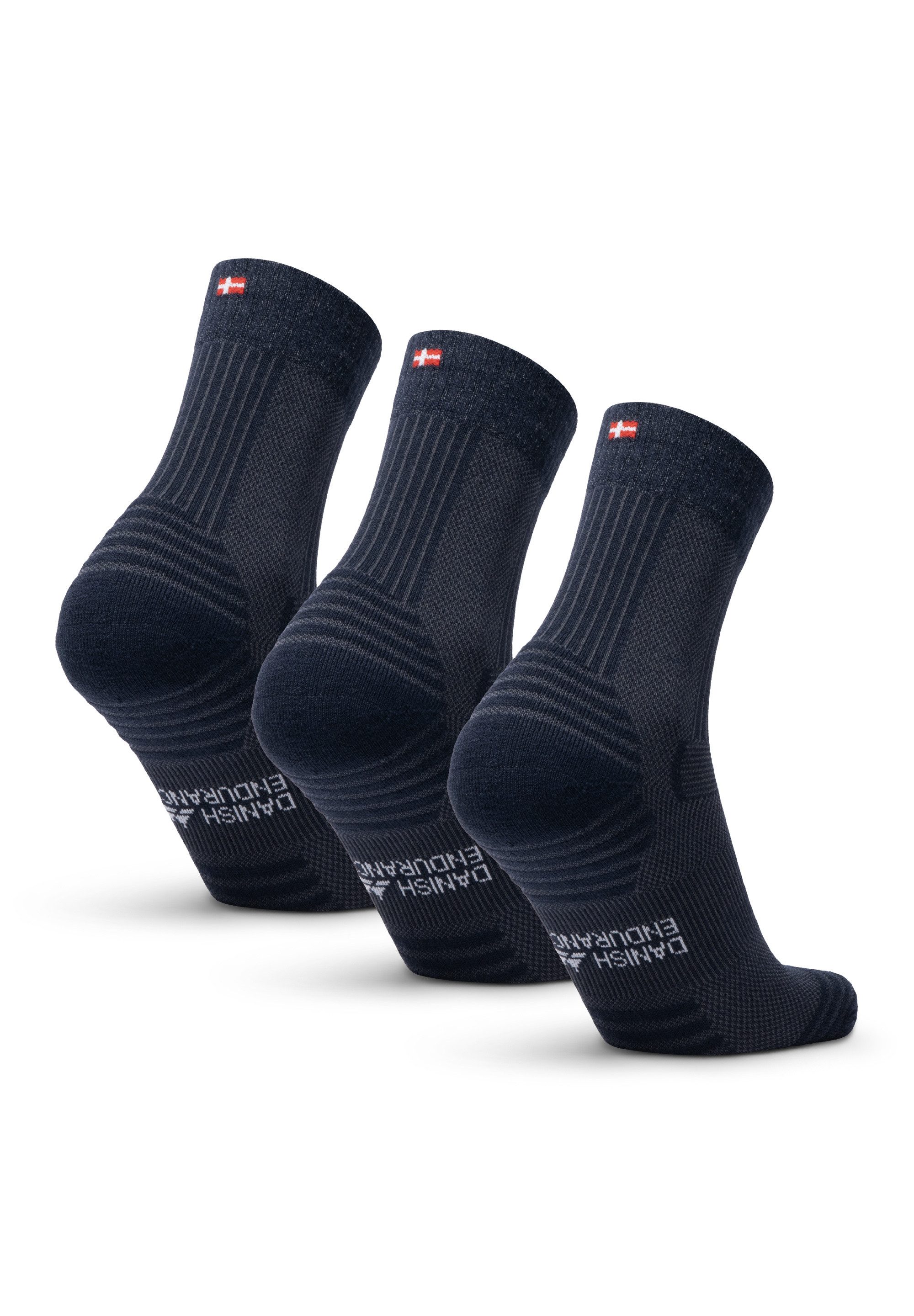 DANISH ENDURANCE Basicsocken Merino Hiking Light (3-Paar) Leicht & gepolste günstig online kaufen