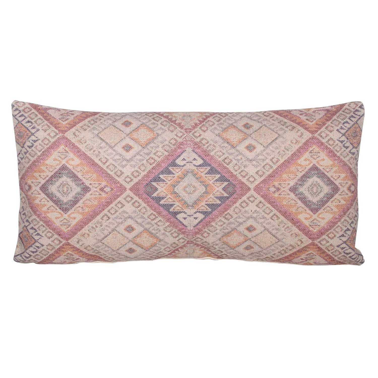 Casa Moro Dekokissen Orientalisches Ethno-Kissen Mala 60x30 cm (L/B) mit Füllung, Armlehnenkissen in Naturtönen Orange