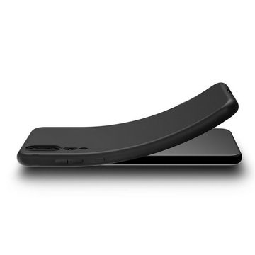 CoolGadget Handyhülle Black Series Handy Hülle für Huawei P20 Pro 6,1 Zoll, Edle Silikon Schlicht Robust Schutzhülle für Huawei P20 Pro Hülle
