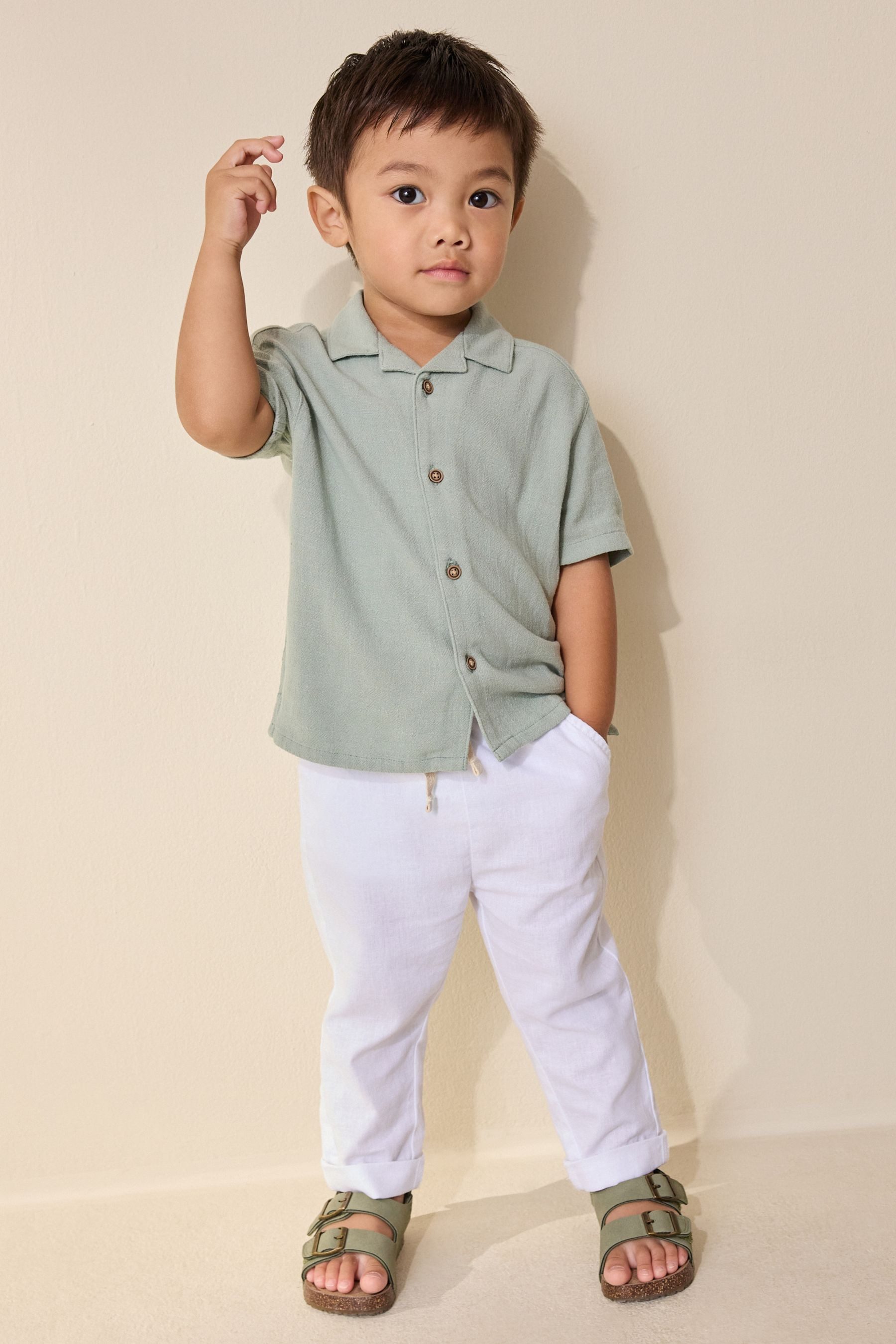 Next Stoffhose Hose aus Leinengemisch (1-tlg)