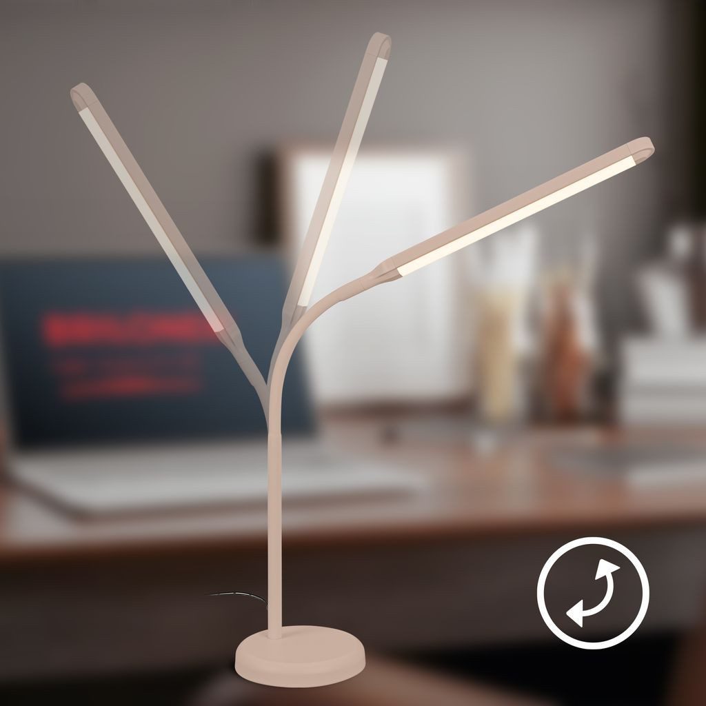 Briloner Leuchten Tischleuchte LED Tischleuchte Schwenkbar Dimmbar Touch CCT, Dimmfunktion, LED fest integriert, 13x72,5 cm, Büro, Wohnzimmer – Bild 5 von 5