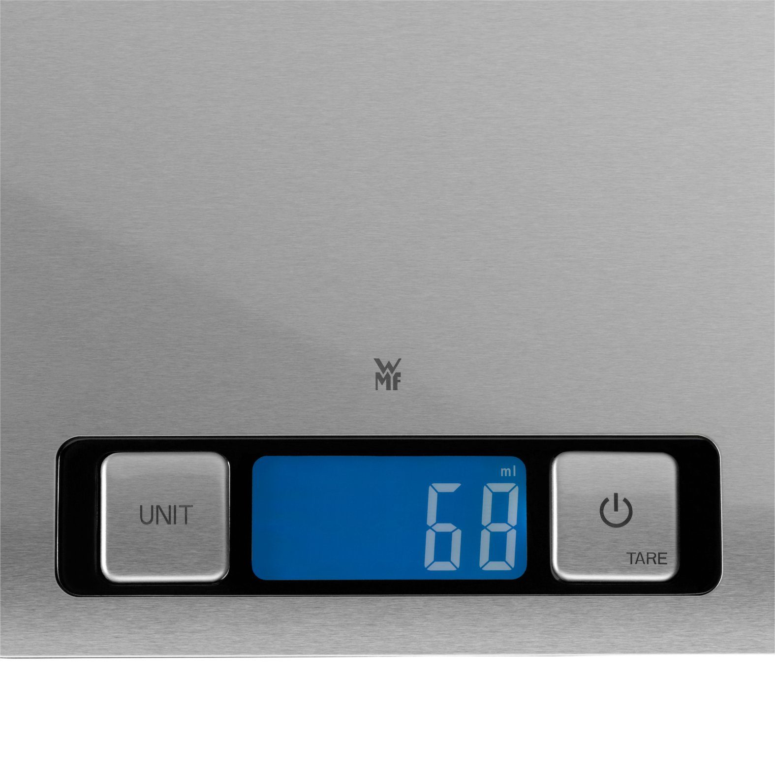 WMF Küchenwaage Digitale Küchenwaage, 20 x 20 cm, (1-tlg., inkl. 2x Batterien (CR2032), Batteriestandsanzeige und Abschaltautomatik