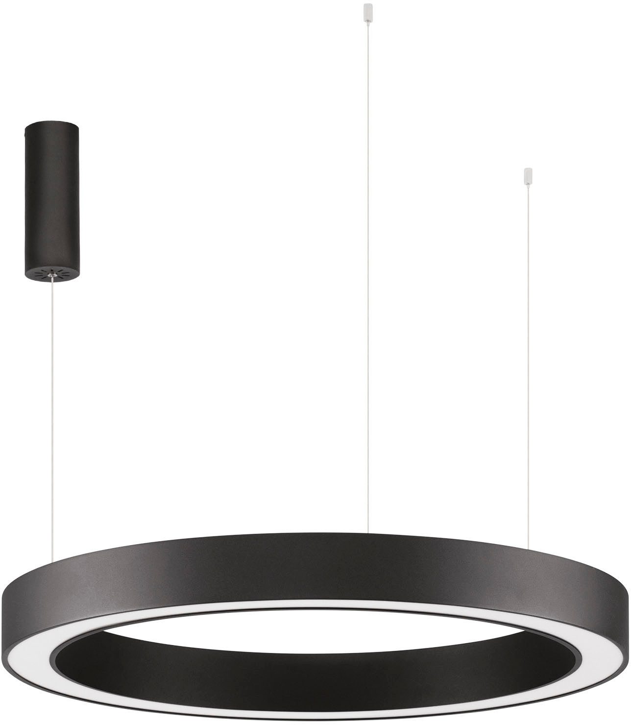 Nova Luce LED-Hängeleuchte MORBIDO, dimmbar über Fernbedienung, LED fest integriert, Warmweiß