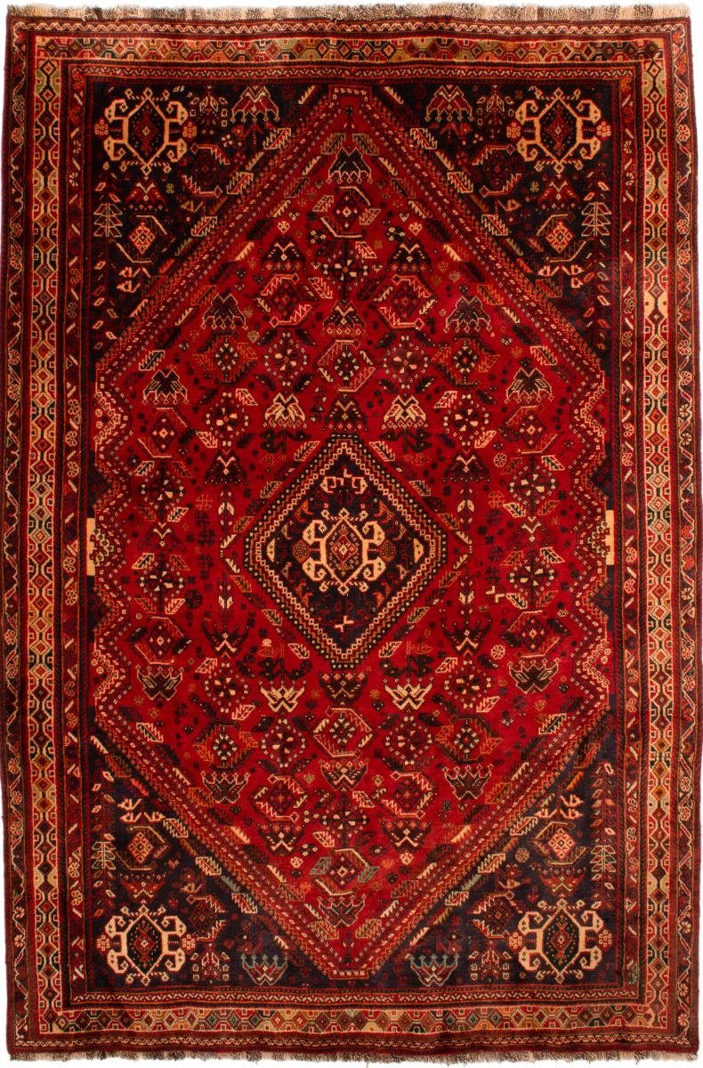 Orientteppich Shiraz 191x293 Handgeknüpfter Orientteppich / Perserteppich, Nain Trading, rechteckig, Höhe: 10 mm