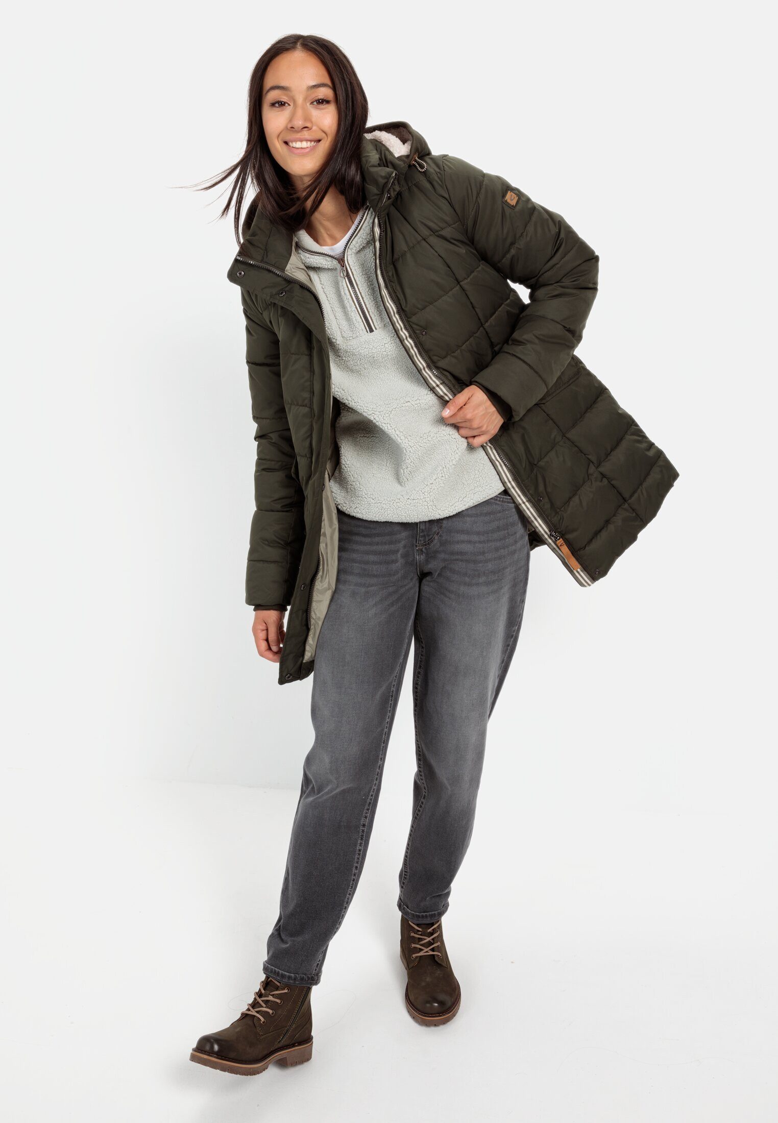 camel active Winterjacke mit abnehmbarer Kapuze