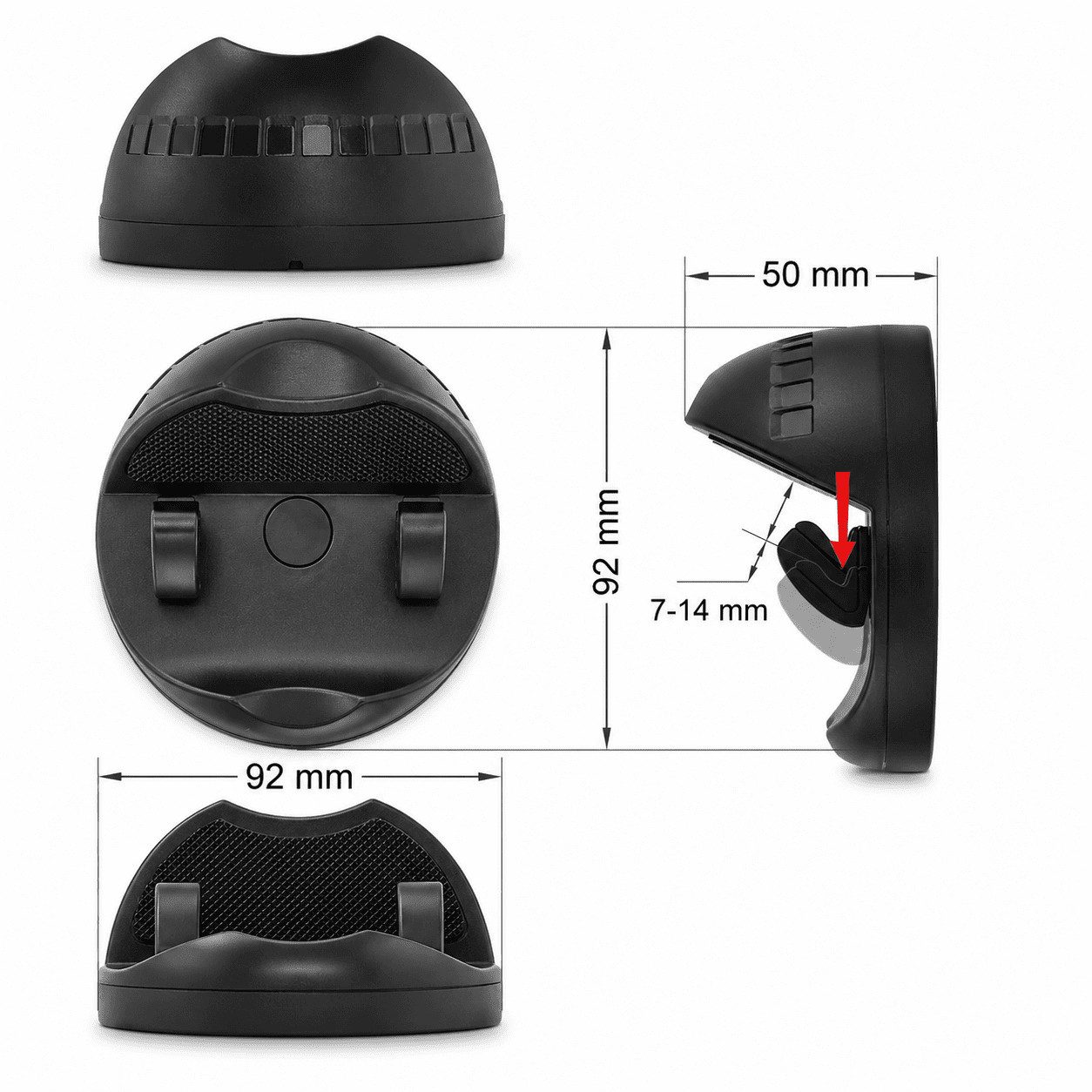 MidGard Smartphone-Halterung Cockpit Handyhalterung Armaturenbrett Autohalterung Smartphones Navi, (bis 6.90 Zoll) – Bild 4 von 5