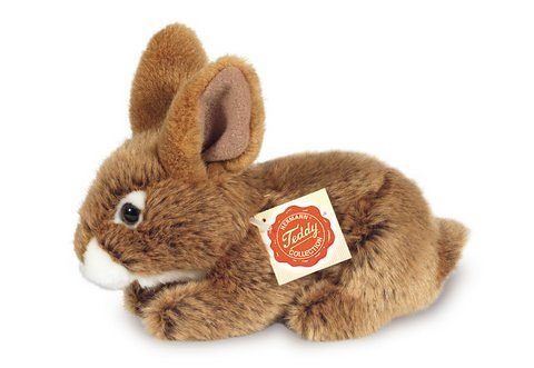 Teddy Hermann® Kuscheltier Hase sitzend, braun, 19 cm, zum Teil aus recyceltem Material