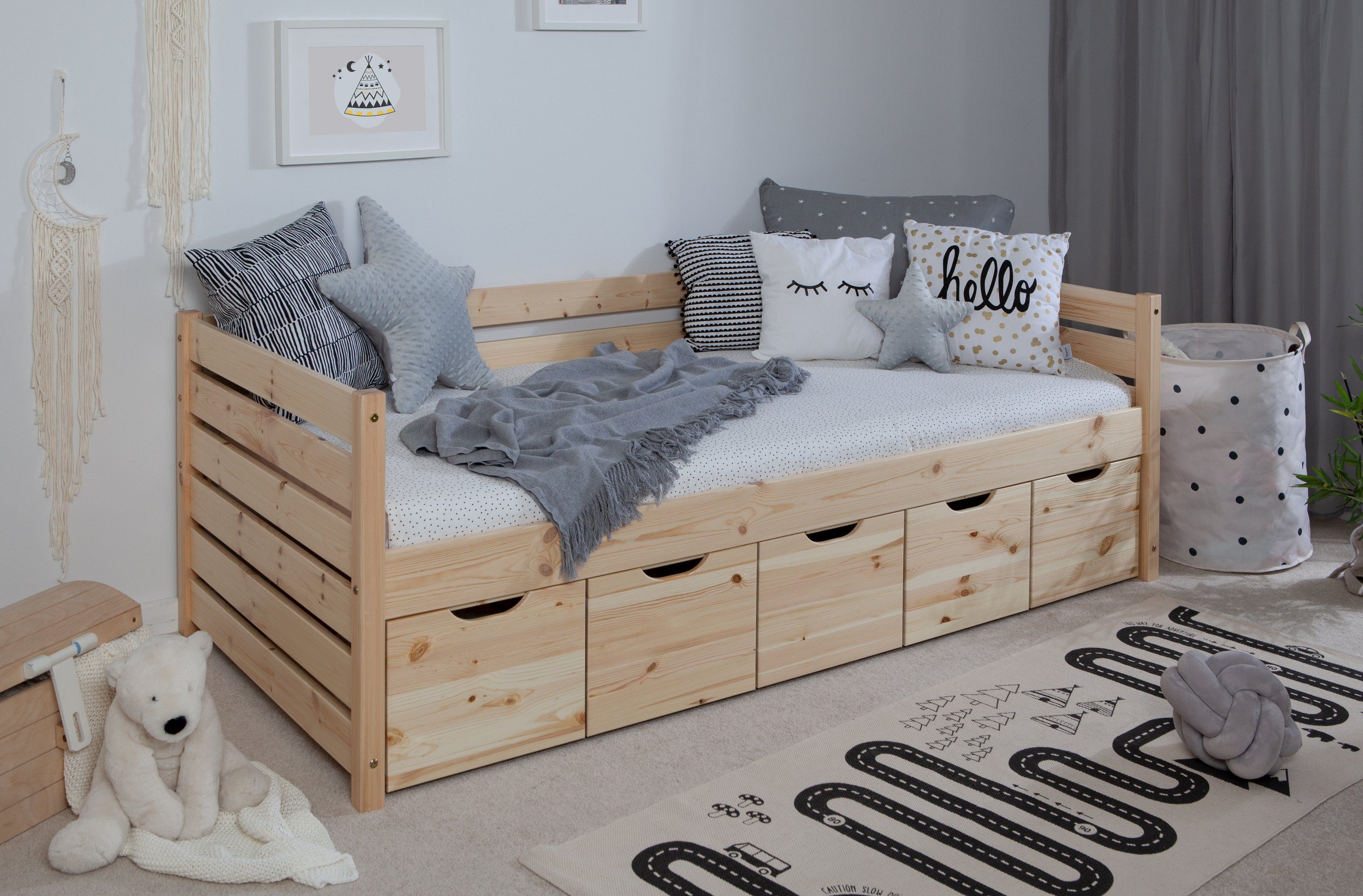 Ticaa Bettgestell Sofabett Naomi inkl. 5x günstig online kaufen