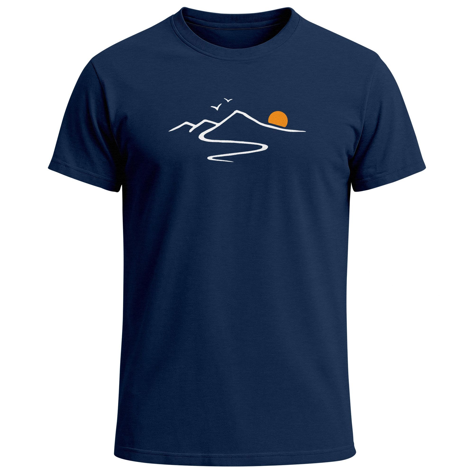 Neverless Print-Shirt Herren T-Shirt Frontprint minimalistische günstig online kaufen