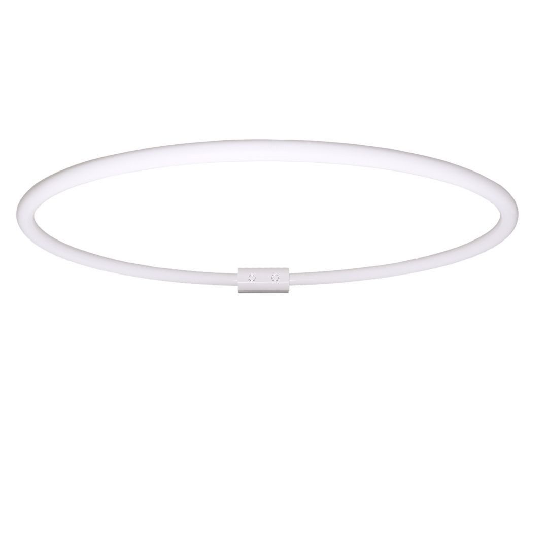Ekershop Duschvorhangstange Alu Ringstange Weiß Rund Ø 80 cm Winkelstange für Duschvorhang, Ø 800 mm, Fixmaß, Wandmontage, Verschraubt, Aluminium, für Duschvorhang ohne Duschvorhangringe, auch als Umkleiderkabine