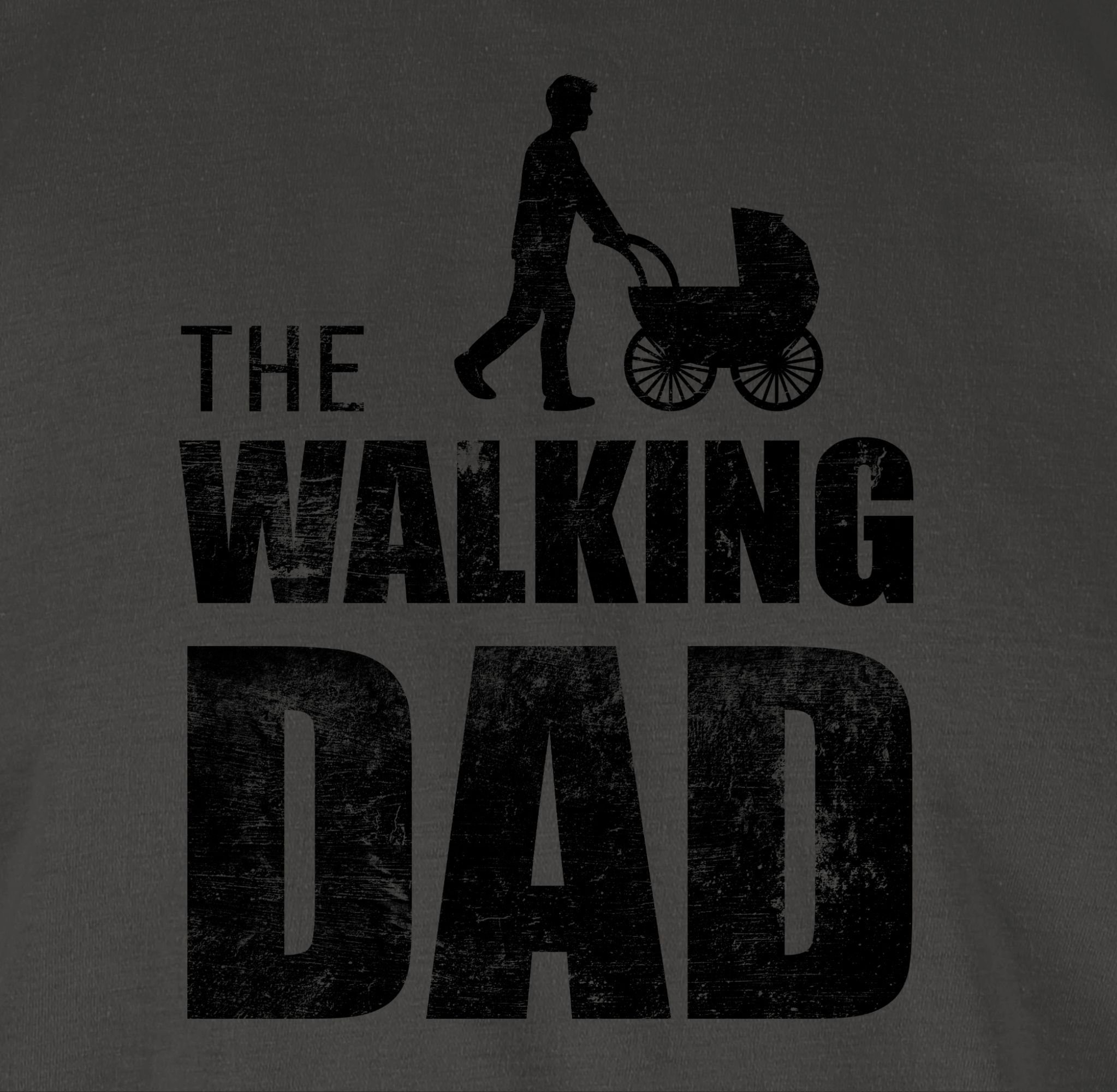 Dunkelgrau The Walking Geschenk 1 T-Shirt Dad Papa für Vatertag Shirtracer