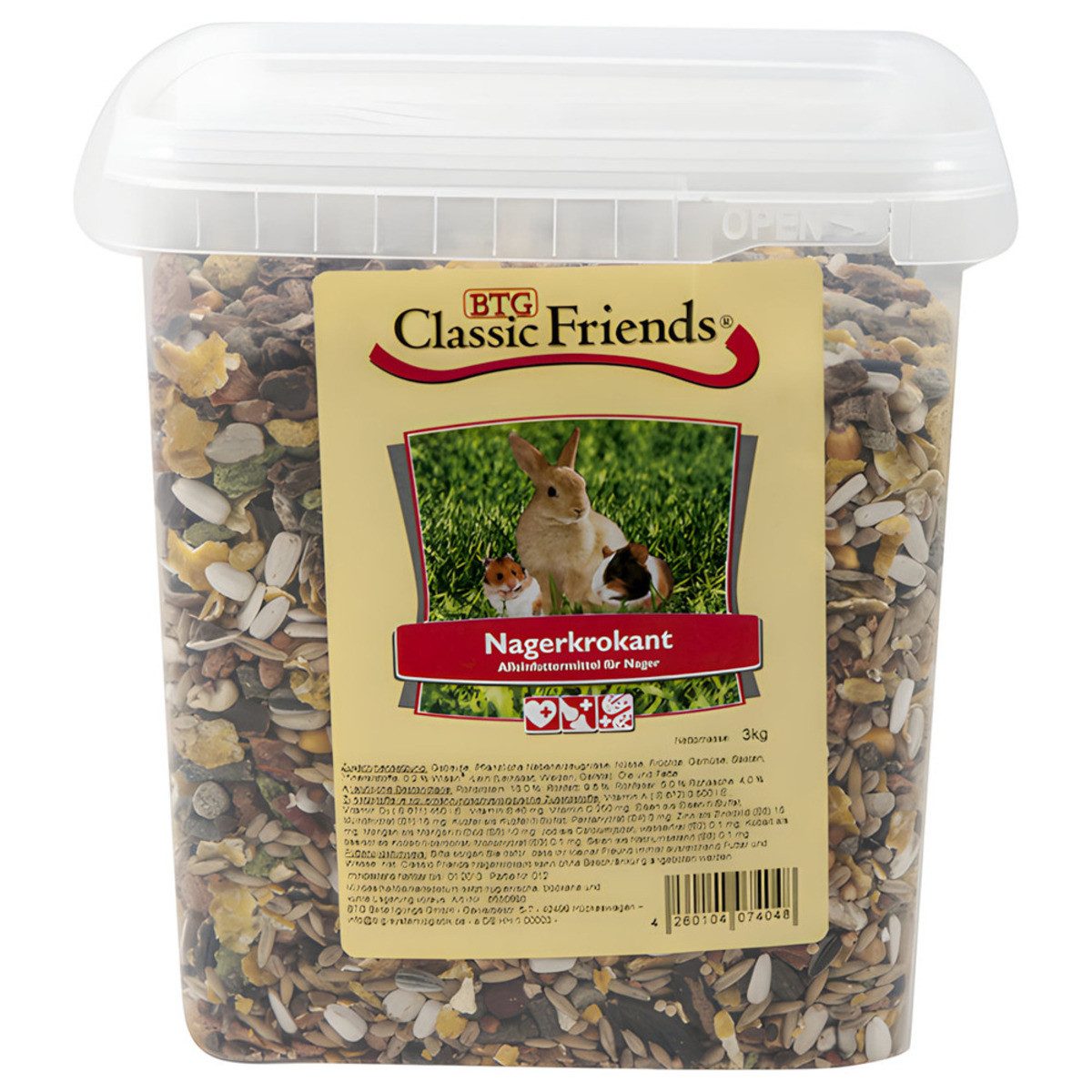 Classic Friends Nagerkrokant 3 kg, Trockenfutter für: Kleintier