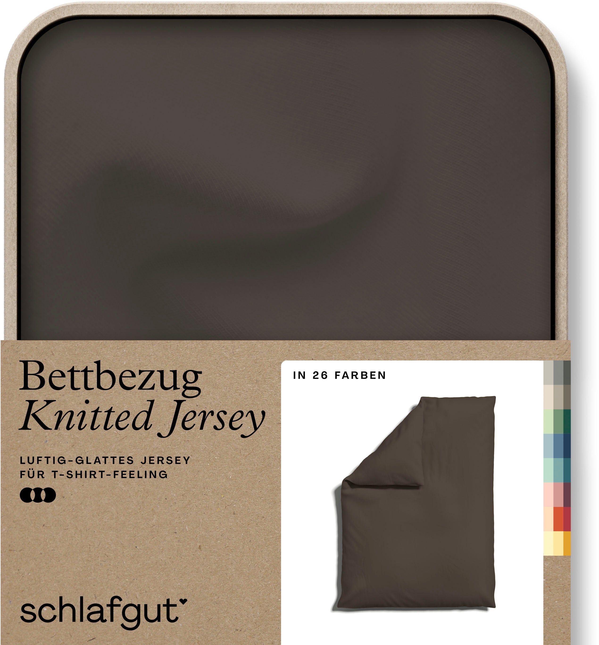 Schlafgut Bettbezug Knitted Jersey uni, aus günstig online kaufen
