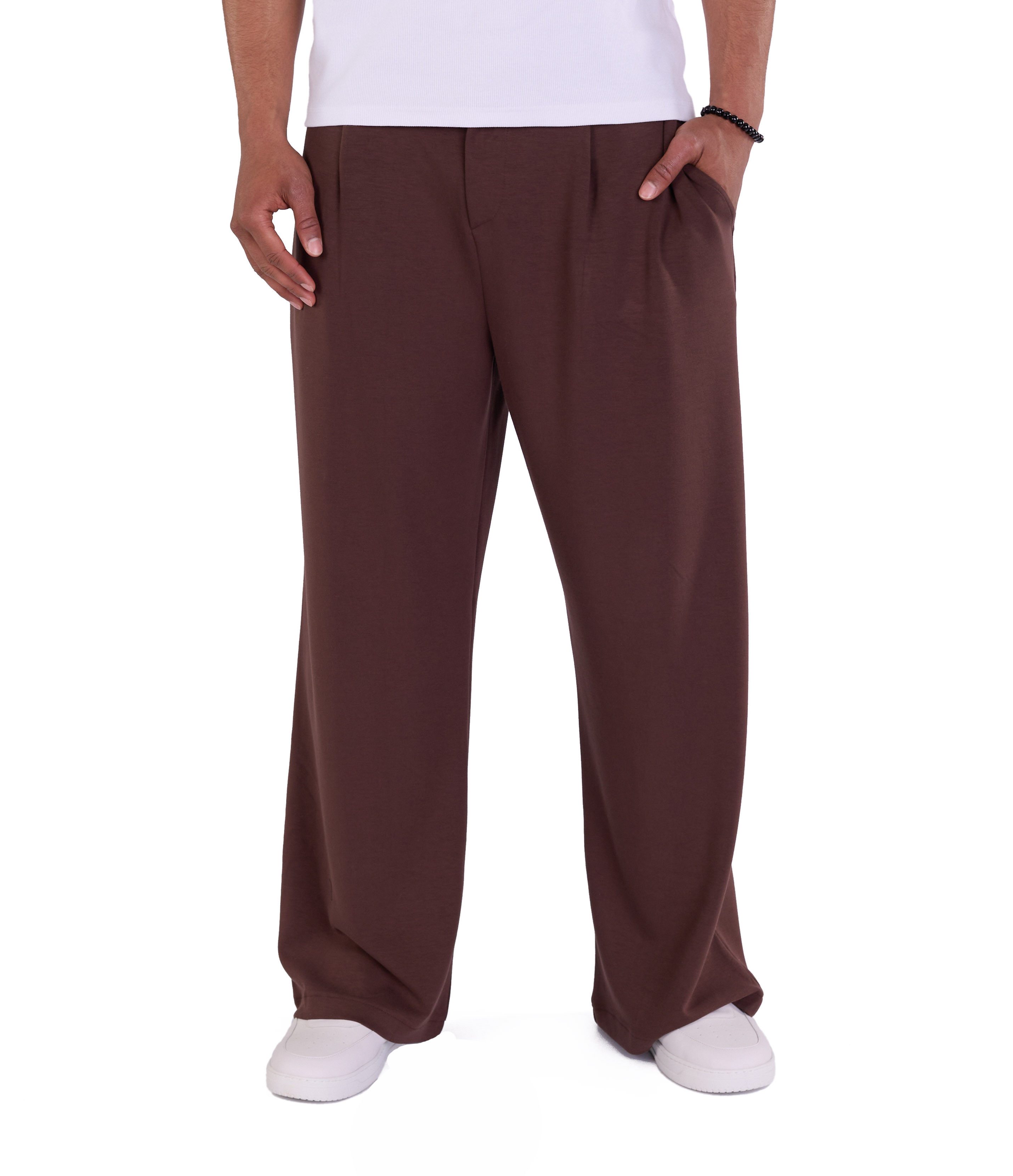 Denim Distriqt Stoffhose Feine Herren Baggy Stoffhose Loose Fit günstig online kaufen