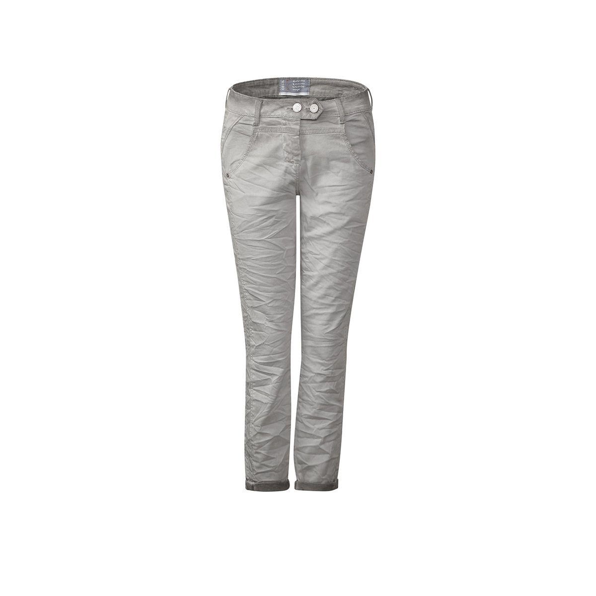 Cecil 5-Pocket-Jeans grau (1-tlg) | Straight-Fit Jeans