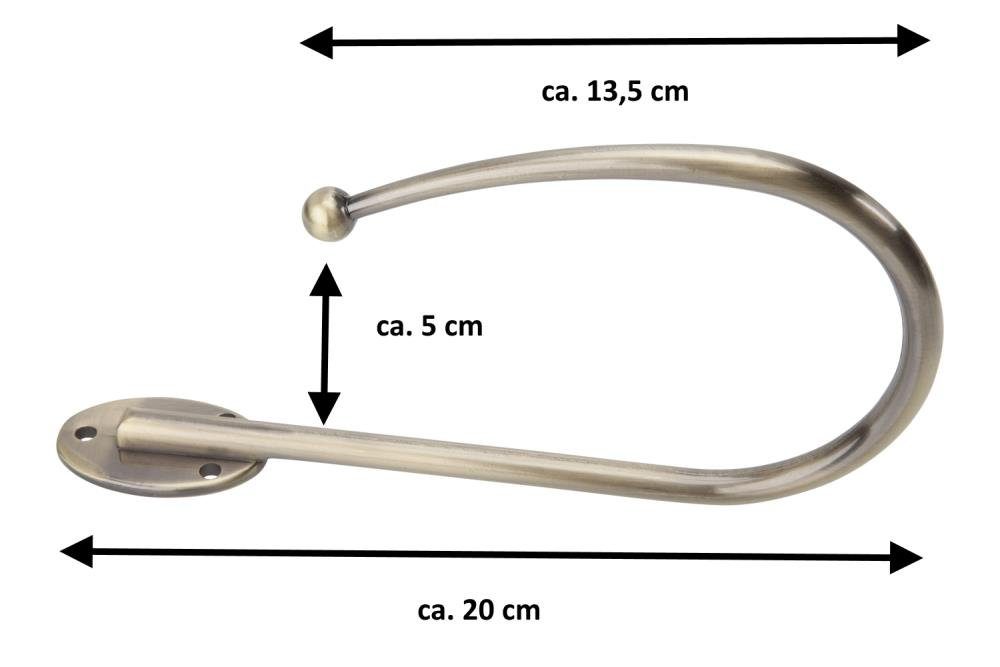 DécoProfi Raffhalter 1 Stück Raffbügel / Raffhalter für Gardinen, Zum Raffe günstig online kaufen