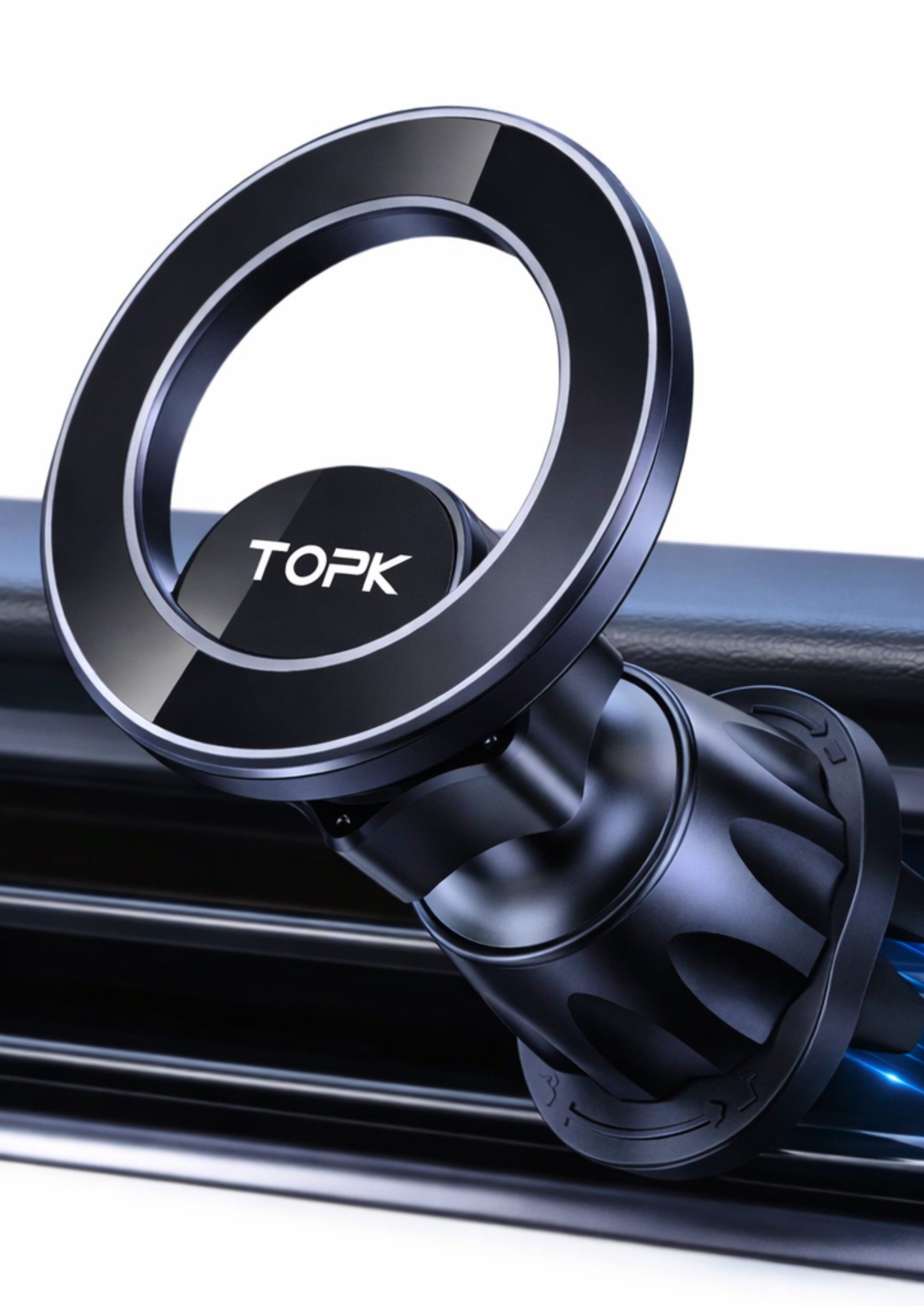 RUHE Handy-Halterung Auto KFZ Magnetische Handyhalterung für MagSafe Autohalterung flexibel, (bis 8 Zoll, Packung, Universal Lüftung Handyhalterung für iPhone Magsafe Hülle Smartphone)