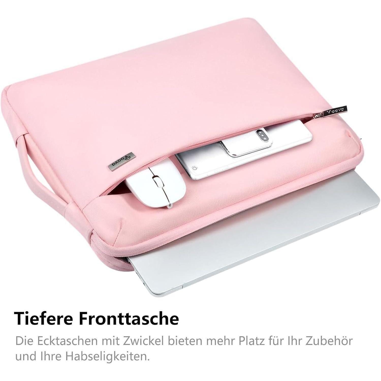 LuxusKollektion Laptoptasche Laptophülle 15 Zoll MacBook Air 15 Laptoptasche 360°Schutz Rosa