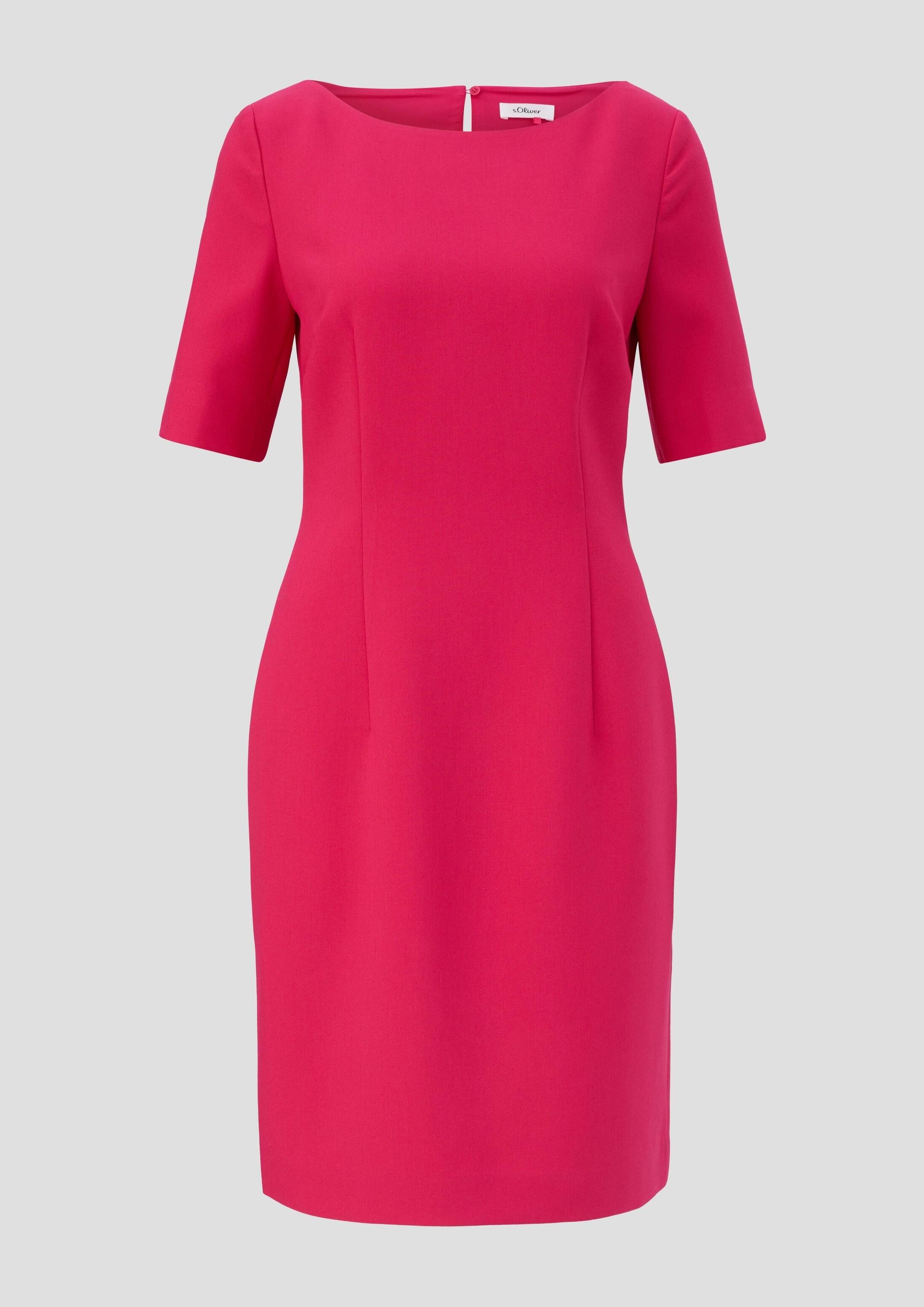s.Oliver Minikleid Kleid Kleid mit U-Boot-Ausschnitt