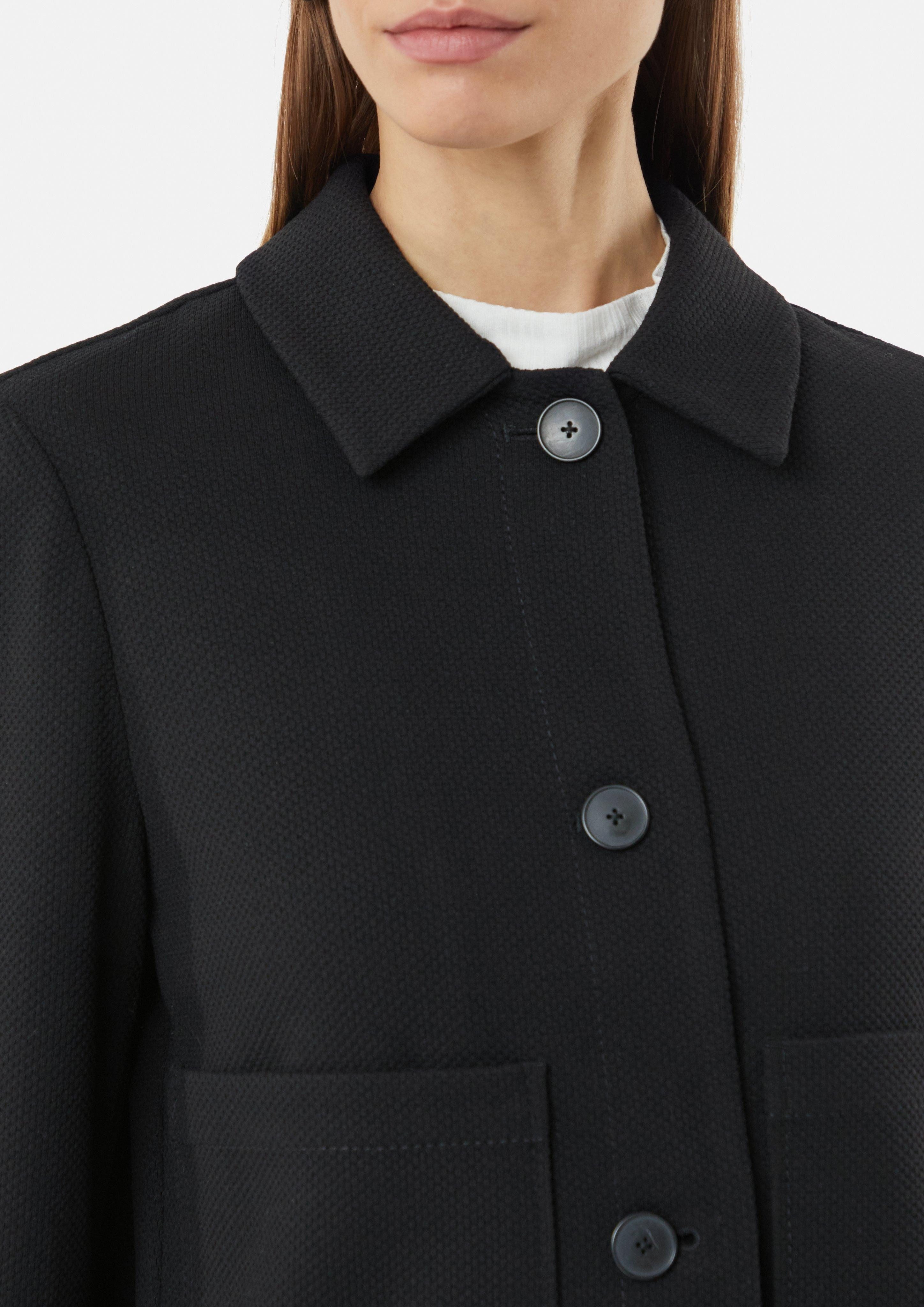 Comma Blusenblazer Elastische Piqué-Jacke im Boxy günstig online kaufen