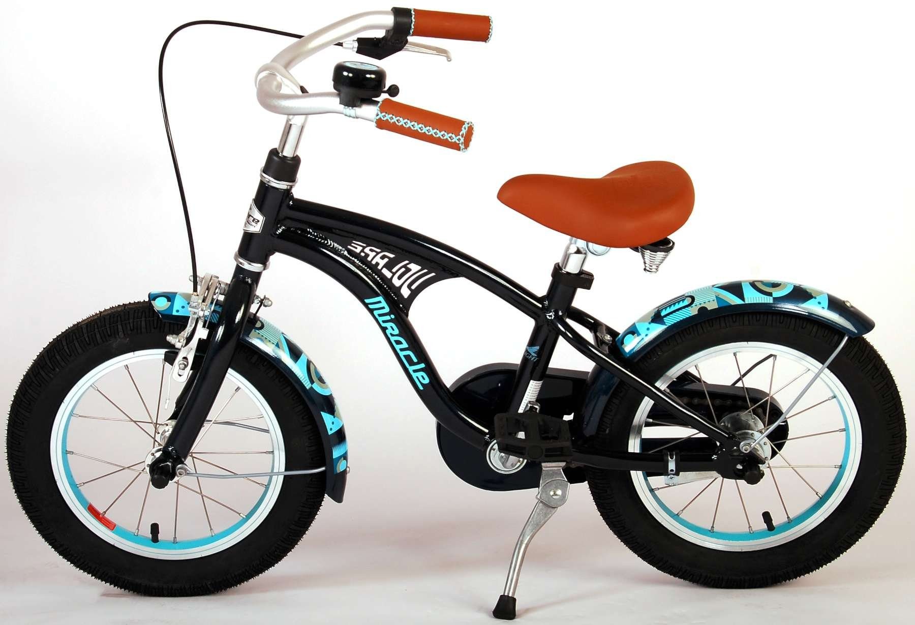 Jungsfahrrad Volare - Kinderfahrrad Kinder 14 - - Zoll - Handbremse, 1 Jungen Rücktritt Blau ohne matt Gang, Schaltung Jugend Kinderrad - Sicherheitsgriffe), Miracle TPFSports Fahrrad Zoll - 14 BMX und (Jungsfahrrad