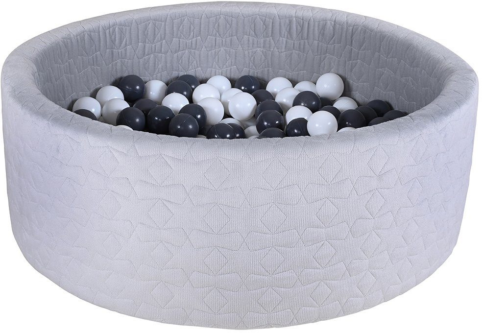 Knorrtoys® Мячиbad Soft, Geo Grey, mit 300 Мячиn Grey/creme; Made in Europe