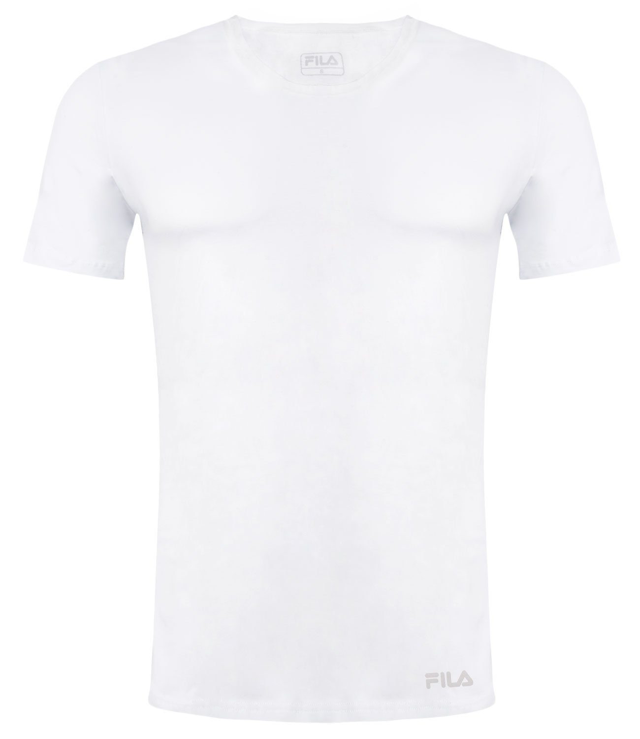 Fila T-Shirt Round-Neck aus weichem Baumwolljersey 300 white