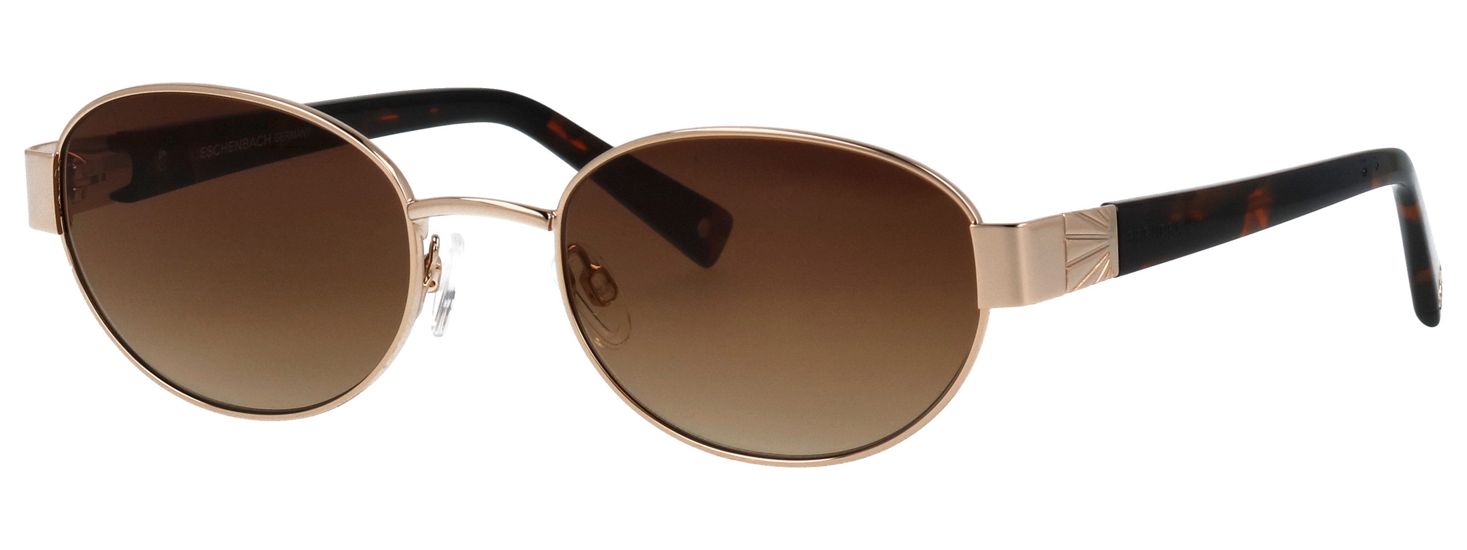 BRENDEL eyewear Sonnenbrille Modell 905066 Form Oval, Logoschriftzug auf Bügel, Metallfassung