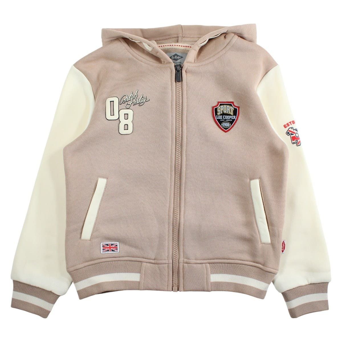 Lee Cooper Collegejacke Lee Cooper Collegejacke Kinder – Warm & Cool mit Kapuze Kinder Collegejacke mit RV