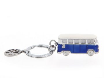 VW Collection by BRISA Schlüsselanhänger Volkswagen Schlüsselring im 3D T1 Bulli Bus Design, Emailliert/Vernickelt