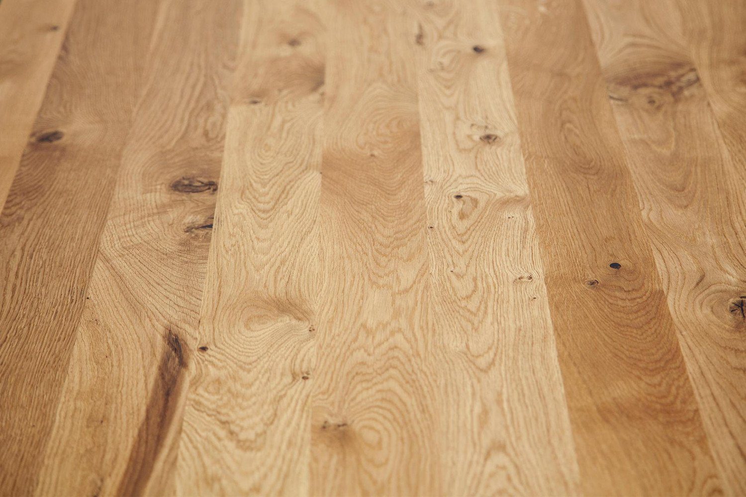 Wildeiche Esstisch Holzbeinen massiv Esstisch Bento Natur24 mit 100x150x77cm