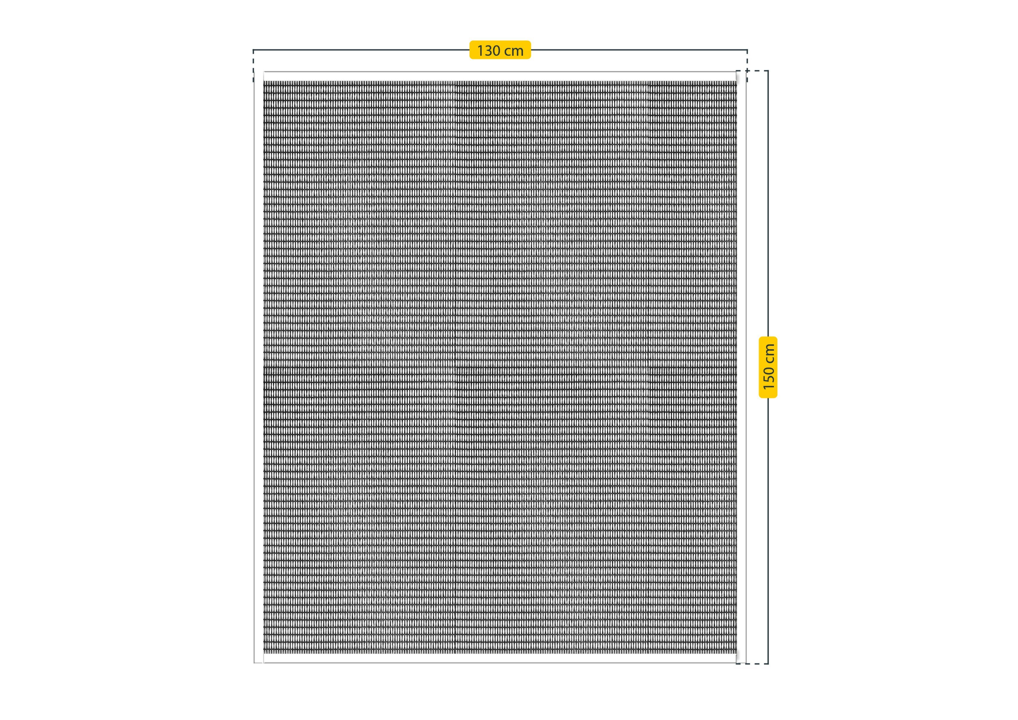 Fliegengitter anthrazit, Click Easy Fenster, bohren, ohne für SCHELLENBERG 70475 150 cm, x Insektenschutz-Fensterrahmen Pollenschutz 130