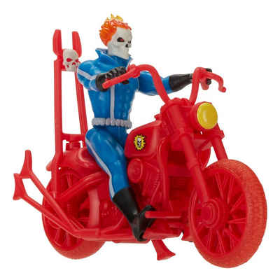 Hasbro Actionfigur Marvel Legends Retro Collection AF mit Fahrzeug Ghost Rider 10 cm