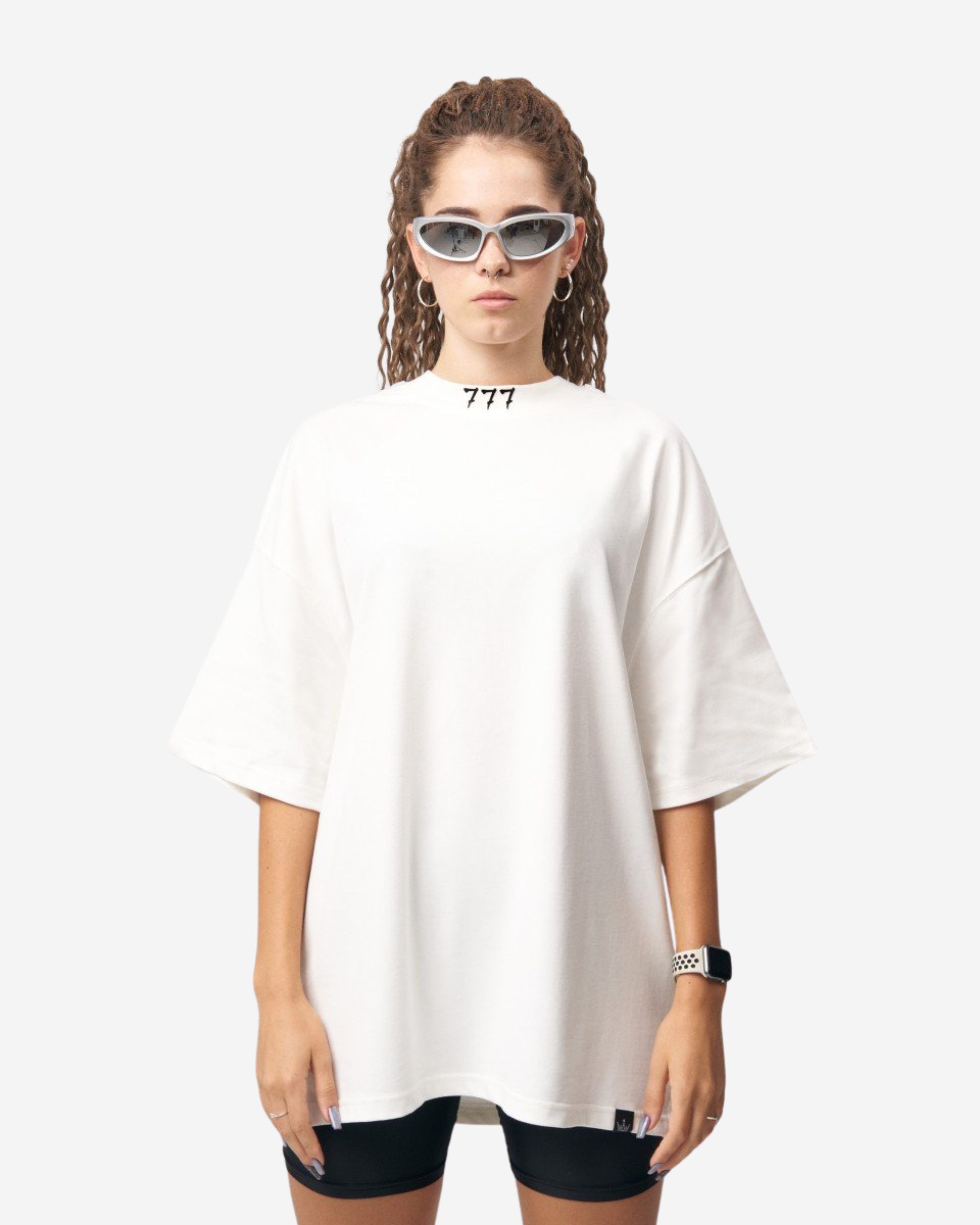 Martin Valen T-Shirt Designer Schwarzes 3D-Druck '777' T-Shirt - Groß