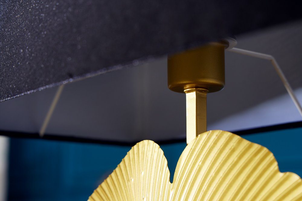 riess-ambiente Tischleuchte GINKGO 60cm gold Wohnzimmer · Leuchtmittel, · Ein-/Ausschalter, ohne Stoff · / · schwarz, Dekoration Modern Metall