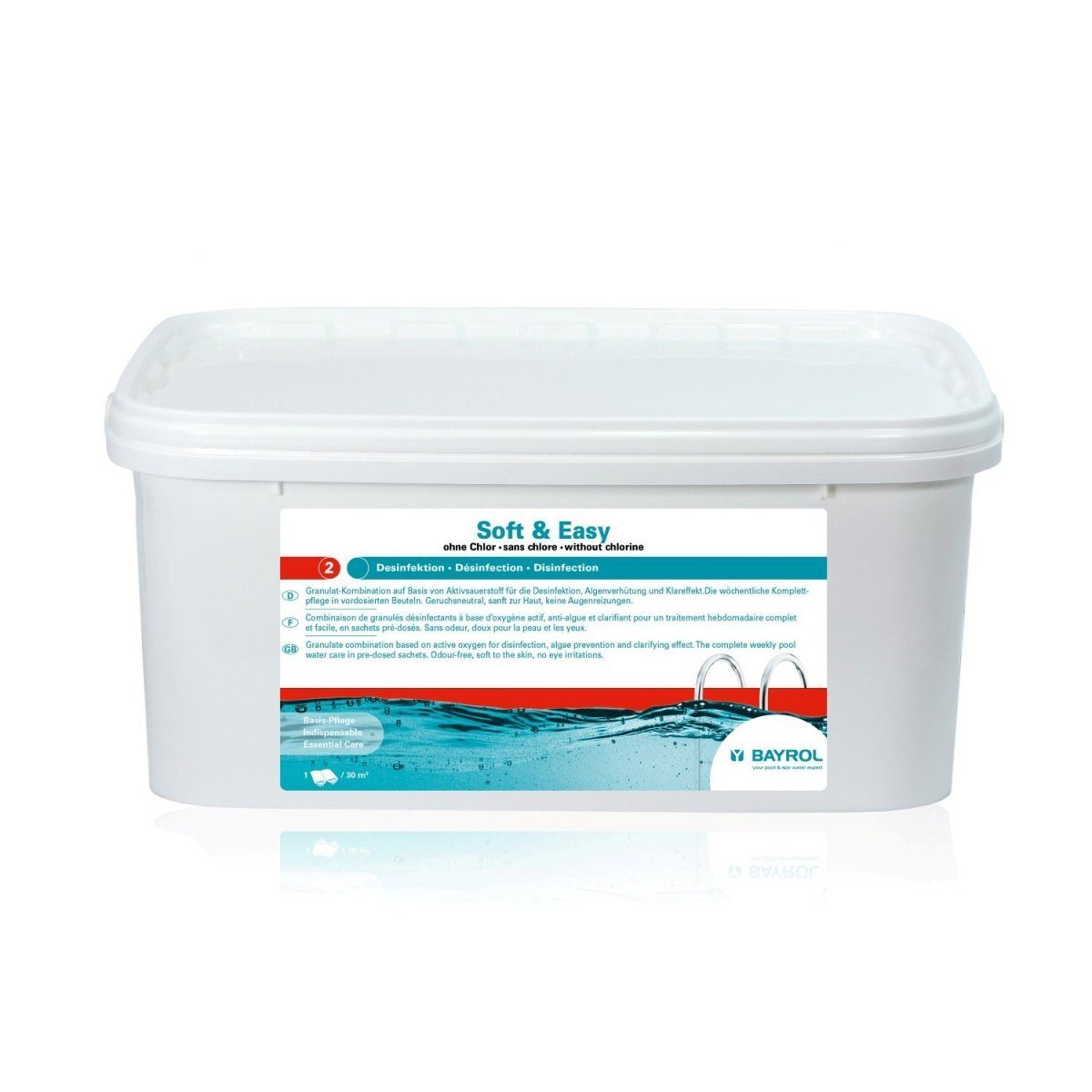 Poolpflege Bayrol Soft & Easy 20m³ 8 Beutel 2,24kg Aktivsauerstoff Desinfektion