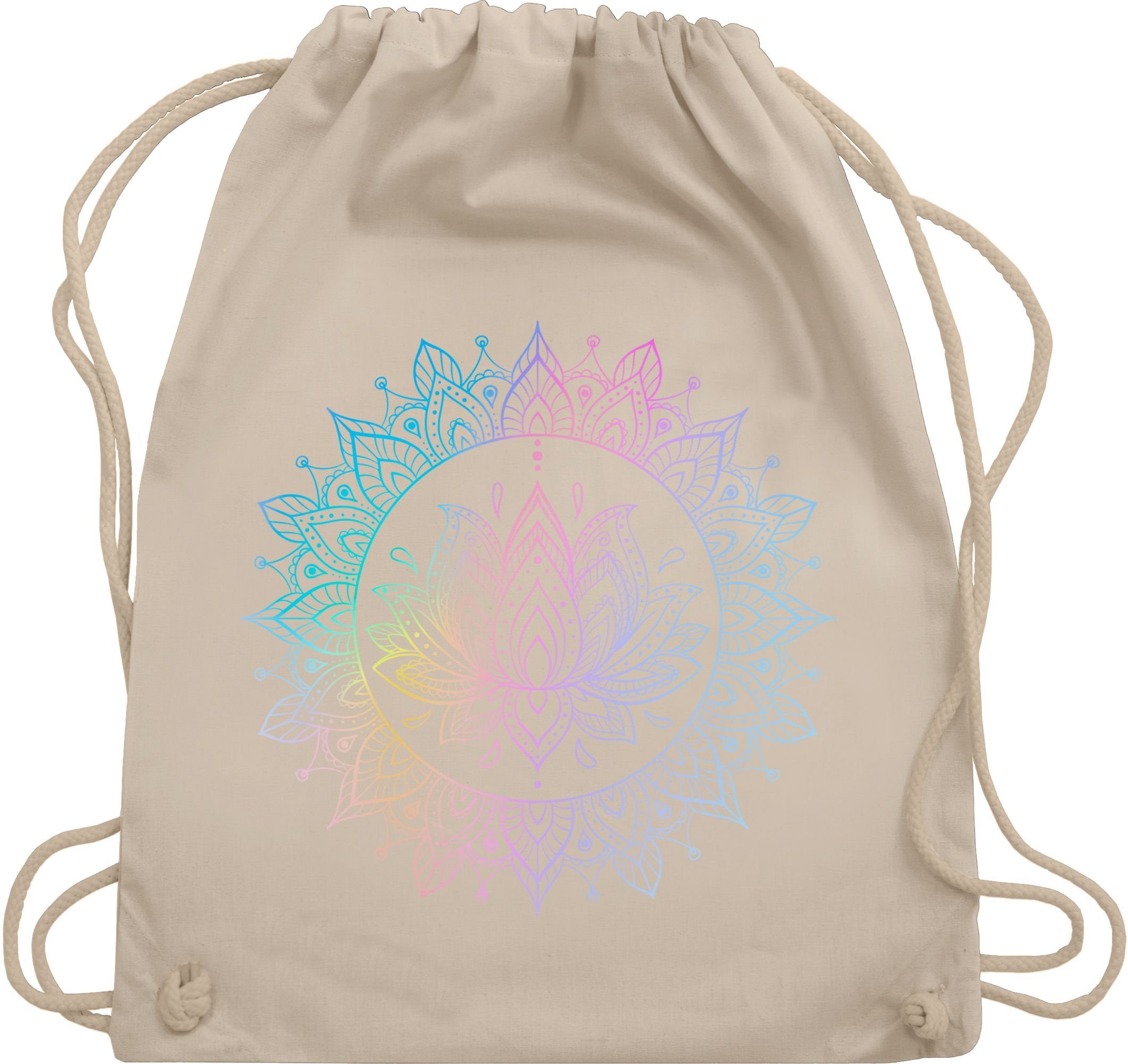 Shirtracer Turnbeutel Mandala Lotusblume I Spirituelle günstig online kaufen