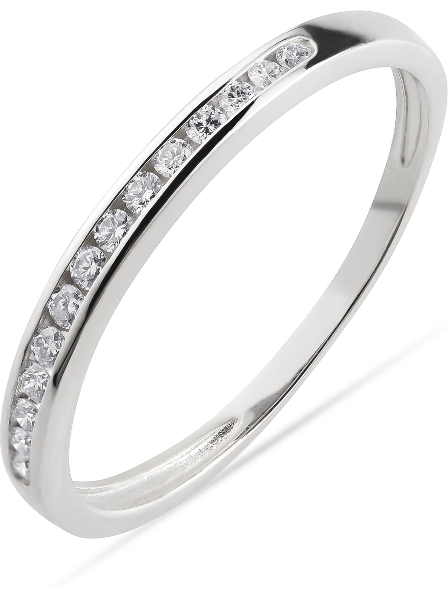 CHRIST Diamantring CHRIST Damen-Damenring 585er Weißgold 8 Diamant