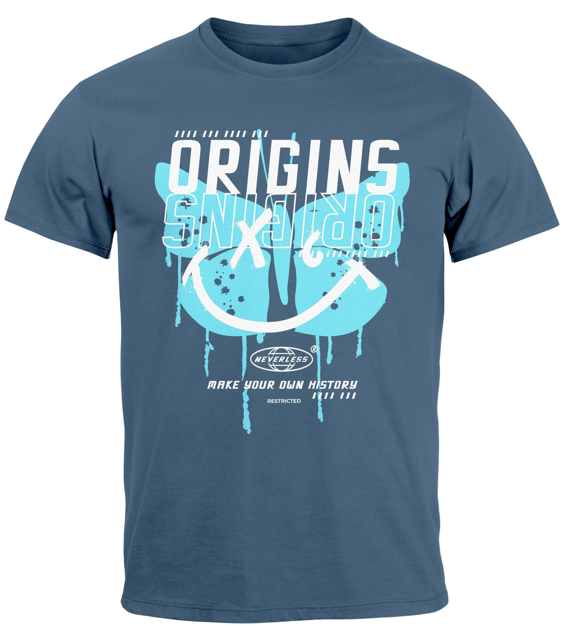 Print-Shirt Herren T-Shirt Aufdruck Schmetterling Butterfly Make your own History