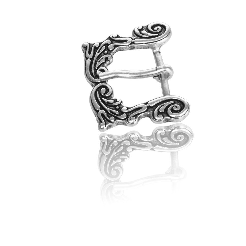 FREDERIC HERMANO Gürtelschnalle 20mm Zamak Silber - Buckle Ornament - 334907520020