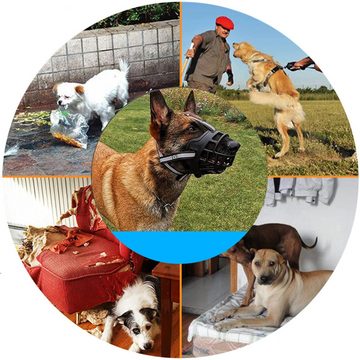 Lubgitsr Maulkorb Maulkörbe für Hunde, Verhinderung des Beißens Kauen und Bellen-2#