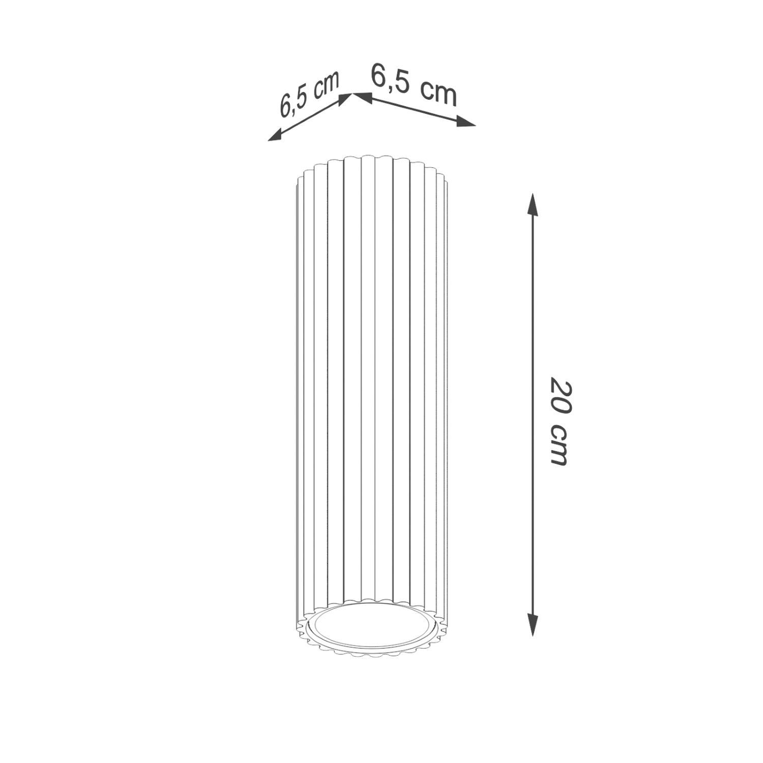 Licht-Erlebnisse Deckenleuchte BERTA, ohne Leuchtmittel, Aluminium rund Ø 6,5 cm Aufputz Olivgrün GU10 Modern Downlight