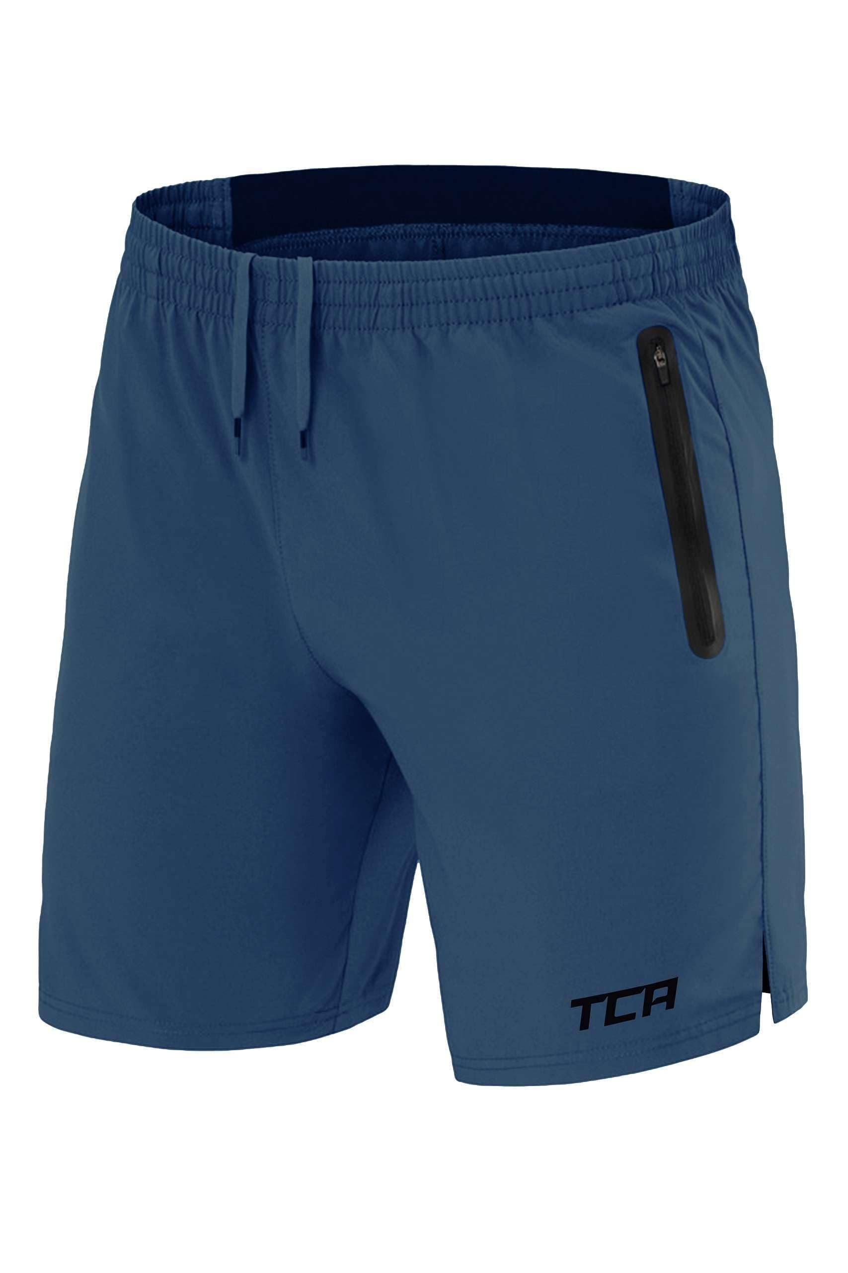 TCA Trainingsshorts TCA Herren Elite Tech Gymshorts - Hellblau, XS (1-tlg)