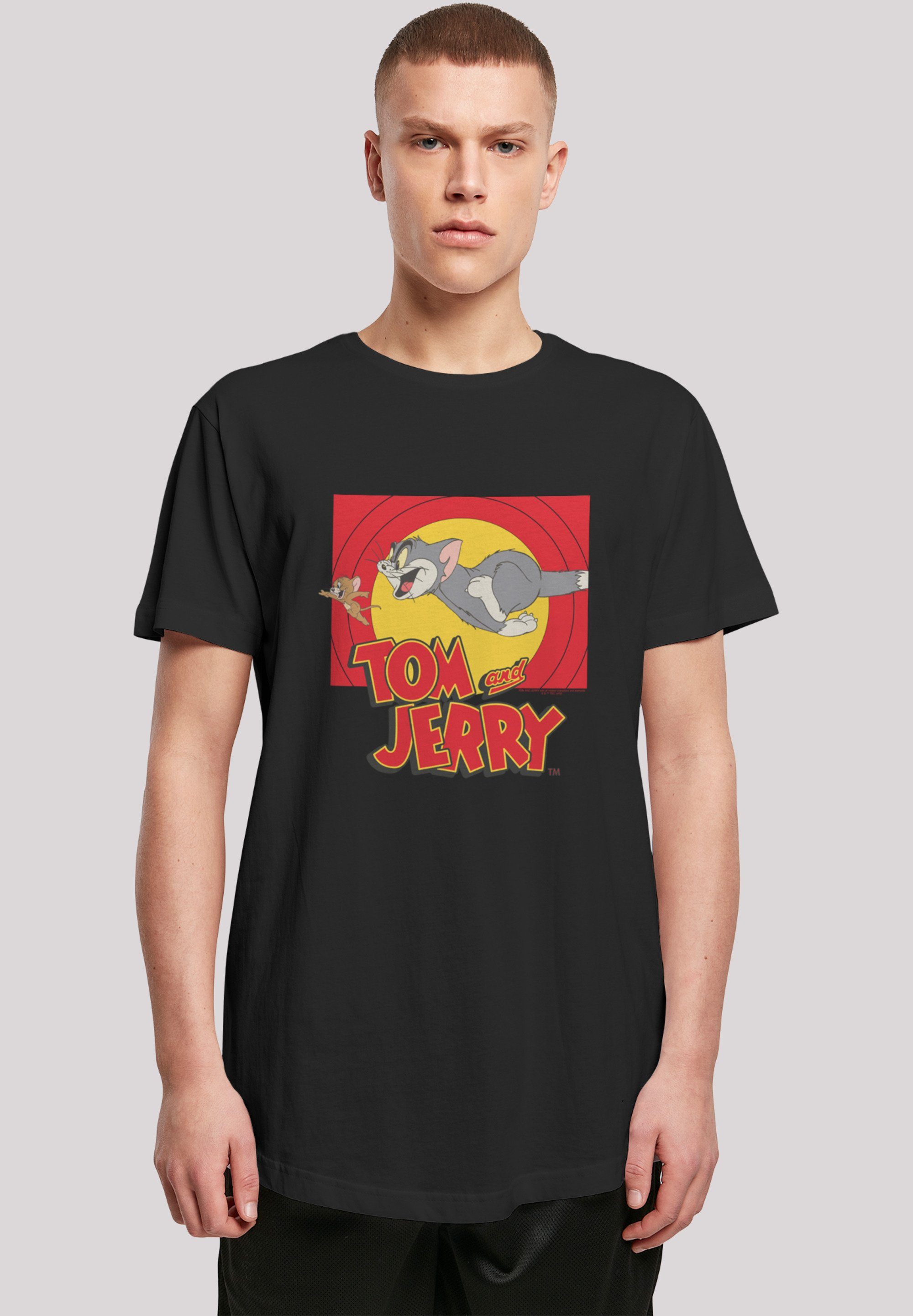 F4NT4STIC T-Shirt Tom and Jerry TV Serie Chase Scene Print schwarz