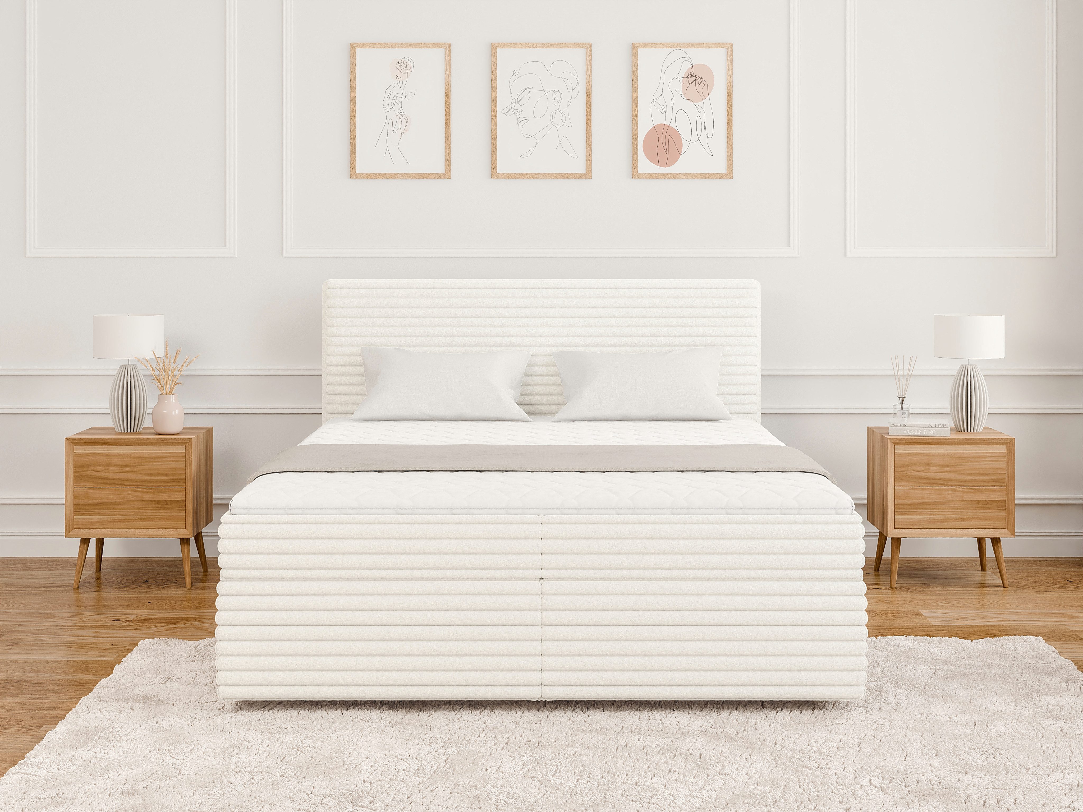 S-Style Möbel Boxspringbett Jasper mit Topper günstig online kaufen
